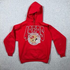 Vintage Trench San Francisco 49ers Hoodie Made in USA Mens Medium 90's *Read*
